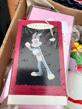 Hallmark Keepsake Bugs Bunny Looney Tunes Ornament - Pink/White/Grey
